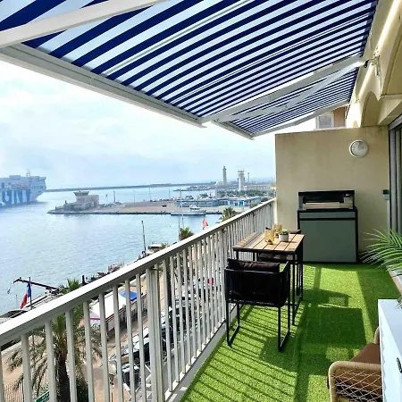'le Golfe' Vue Et Canal,parking, Clim, Au Centre * Sète