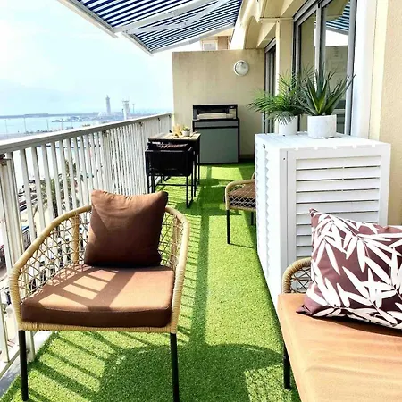 Appartement 'le Golfe' Vue Et Canal,parking, Clim, Au Centre Sète